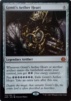 152/184 GONTI'S AETHER HEART MYTHIC AETHER REVOLT MTG CARD - Image 1
