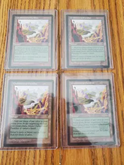 MAGIC THE GATHERING Lot of 4 UNDISCOVERED PARADISE VISIONS RARE Lands VERY NICE - Image 1