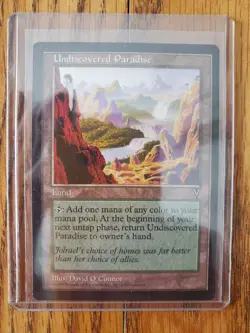 MAGIC THE GATHERING Lot of 4 UNDISCOVERED PARADISE VISIONS RARE Lands VERY NICE - Image 4