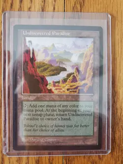 MAGIC THE GATHERING Lot of 4 UNDISCOVERED PARADISE VISIONS RARE Lands VERY NICE - Image 5