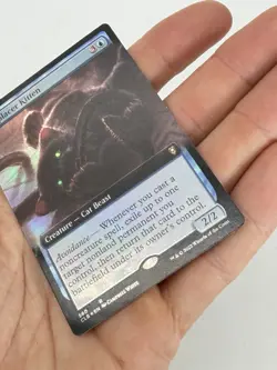 MTG Displacer Kitten (Extended Art, Foil) - (CLB) #560 - Magic the Gathering - Image 4