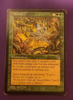 Aluren MP MTG Magic the Gathering Tempest Reserved List - Image 1