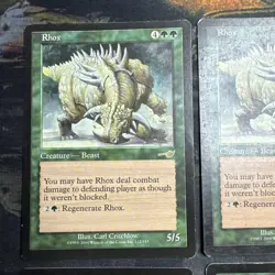 MTG Magic the Gathering 4X Rhox (112/143) Nemesis MP - Image 1