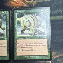 MTG Magic the Gathering 4X Rhox (112/143) Nemesis MP - Image 2