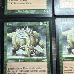 MTG Magic the Gathering 4X Rhox (112/143) Nemesis MP - Image 3