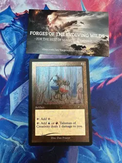 Talisman of Creativity 1058 Foil Etched Secret Lair Dan Frazier is Back: Enemy - Image 1