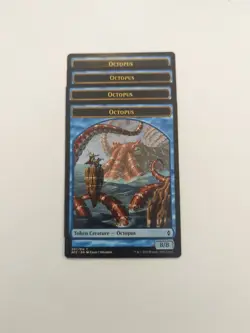 (4) Octopus Token *PLAYSET* Battle for Zendikar Regular NM MTG - Image 1