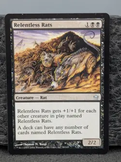 LP - Relentless Rats - Fifth Dawn - Magic The Gathering Lightly Played Eng MTG - Image 1