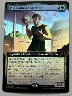 MTG Avatar: TLE The Cabbage Merchant Legendary Creature RARE FOIL #0203 - Image 1
