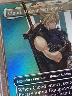 Cloud, Midgar Mercenary (Borderless foil) - FINAL FANTASY (FIN) MTG PSA 10 - Image 2