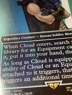 Cloud, Midgar Mercenary (Borderless foil) - FINAL FANTASY (FIN) MTG PSA 10 - Image 3