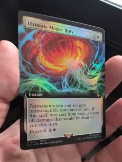 Ultimate Magic: Holy - Foil - Extended Art R MTG Commander: Final Fantasy M/N - Image 1