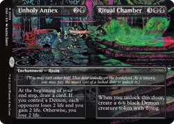 MTG - Unholy Annex / Ritual Chamber - Borderless - Duskmourn - Magic - Image 1