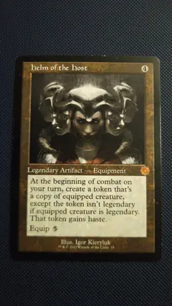 MTG Helm of the Host (Retro Frame BRO) EX - Image 1
