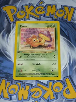 Paras 47/64 1st Edition & Staryu 56/64 1st Edition Neo Revelation Pokemon Tcg NM - Image 3