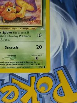 Paras 47/64 1st Edition & Staryu 56/64 1st Edition Neo Revelation Pokemon Tcg NM - Image 5