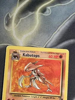 Kabutops 24/62 Original Rare Fossil Pokemon Card WOTC TCG 1999 - Image 3