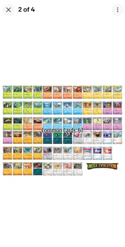 Pokemon Mega Evolution Complete Common, Uncommon & Rare 122 Card Set - Image 2