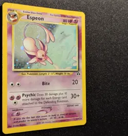 Pokemon NEO DISCOVERY - #1/75 Espeon - Holo - ENG - Heavily Played - Image 5