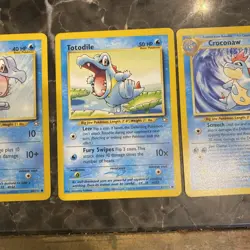 Pokemon TCG Croconaw And Totodile Neo Genesis 80,81,31,32/111 - Image 4