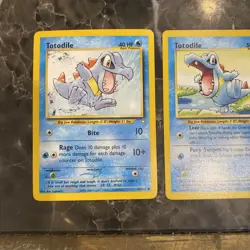 Pokemon TCG Croconaw And Totodile Neo Genesis 80,81,31,32/111 - Image 5