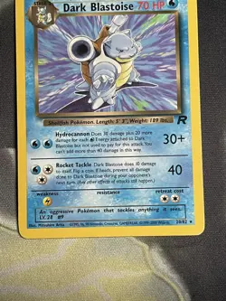 Pokemon Dark Blastoise TCG Team Rocket 20/82 Card Non Holo WOTC - Image 3