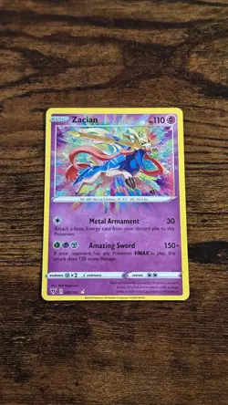 Pokemon Vivid Voltage 2020 Zacian 082/185 Amazing Rare Holo English - Image 1