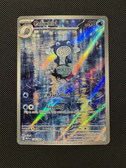 Pokemon Poliwhirl 176/165 SV: Scarlet & Violet 151 Illustration Rare Near Mint - Image 1