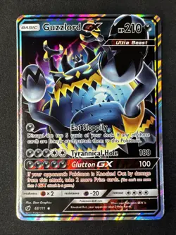 Guzzlord GX 63/111 Sm-Crimson Invasion Holo Sun & Moon Pokemon - Image 1