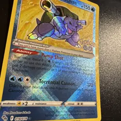 Radiant Blastoise 018/078 Pokemon GO - English Radiant Rare NM Holo - Image 4