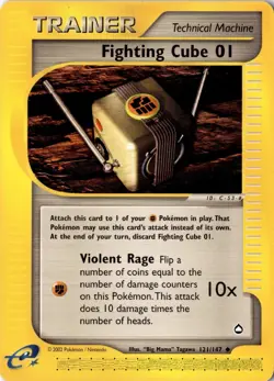 Fighting Cube 01 121/147 - Aquapolis - Pokemon - LP - Image 1