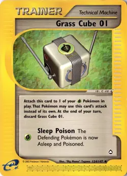 Grass Cube 01 124/147 - Aquapolis - Pokemon - LP - Image 1