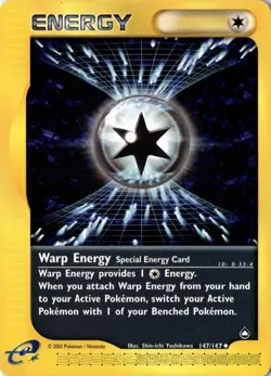 Warp Energy 147/147 - Aquapolis - Pokemon - LP - Image 1