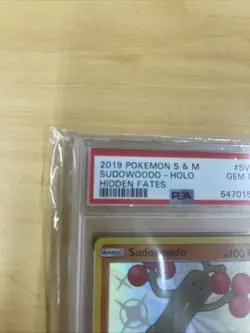 Pokemon TCG Sudowoodo SV20/SV94 Shiny Holo Rare Hidden Fates PSA 10 - Image 2