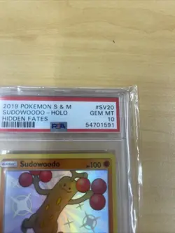 Pokemon TCG Sudowoodo SV20/SV94 Shiny Holo Rare Hidden Fates PSA 10 - Image 3