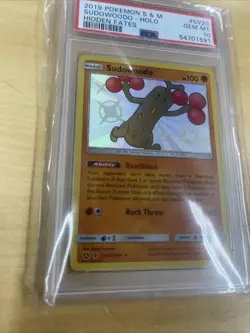 Pokemon TCG Sudowoodo SV20/SV94 Shiny Holo Rare Hidden Fates PSA 10 - Image 5