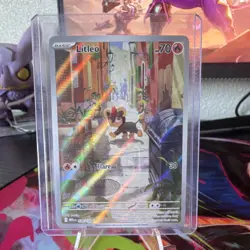 Pokemon Litleo Illustration Rare Me01: Mega Evolution 139/132 Holo 70 HP - Image 1