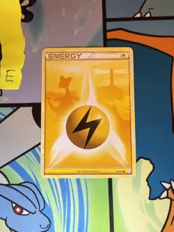 Pokemon TCG Ampharos Lightning Energy 118/123 HGSS HeartGold SoulSilver Base Set - Image 1