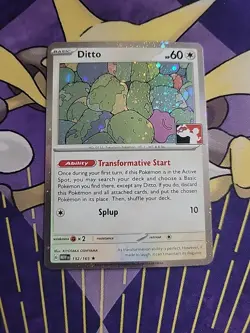 Ditto 132/165 Play! Pokemon Prize Pack Cosmo Holo Near Mint NM - Image 1
