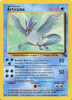 Articuno (17) 17/62 Fossil Rare - Pokemon TCG - NM - Image 1