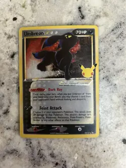 Pokemon Umbreon Star 17/17 Celebrations Classic Collection Holo - Image 1
