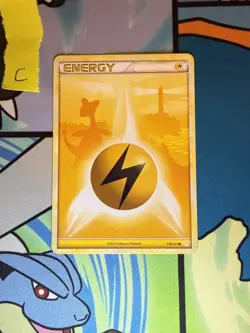 Pokemon TCG Ampharos Lightning Energy 118/123 HGSS HeartGold SoulSilver Base Set - Image 1