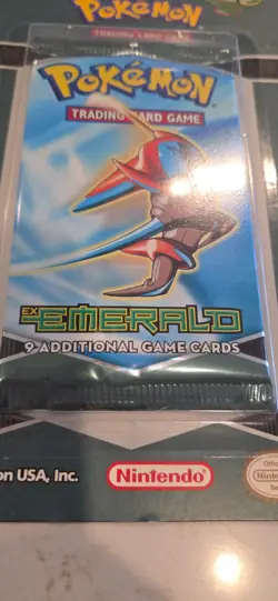 2005 EX EMERALD - Vintage Pokemon Factory Sealed Blister Pack (Deoxys) - Sealed - Image 3