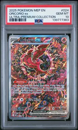 2025 POKEMON MEP PROMO ULTRA-PREMIUM COLLECTION #024 ORICORIO EX PSA 10 - Image 1