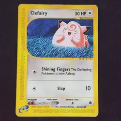 Clefairy 101/165 Tomokazu Komiya Rare🔥WELL PLAYED🔥Expedition Base Set Pokemon - Image 1