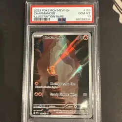 Charmander - 2023 Pokemon EN 151 Illustration Rare #168 - PSA 10 - NEW CERT! - Image 1