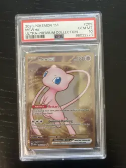 Pokemon 2023 Mew ex 205/165 gold hyper rare GEM MINT PSA 10 - Image 1