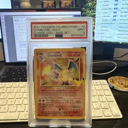 Pokemon Charizard 4/102 Celebrations Classic Collection Holo Base Set PSA 9 - Image 2
