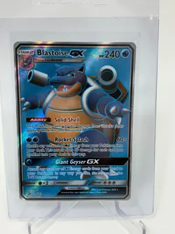 Pokemon TCG Blastoise GX Holo Ultra Rare SM189 Promo 2019 Foil - Image 1