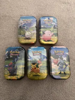 Pokemon Ascended Heroes Mini Tins Assorted Set of 5 - New & Sealed - Image 1